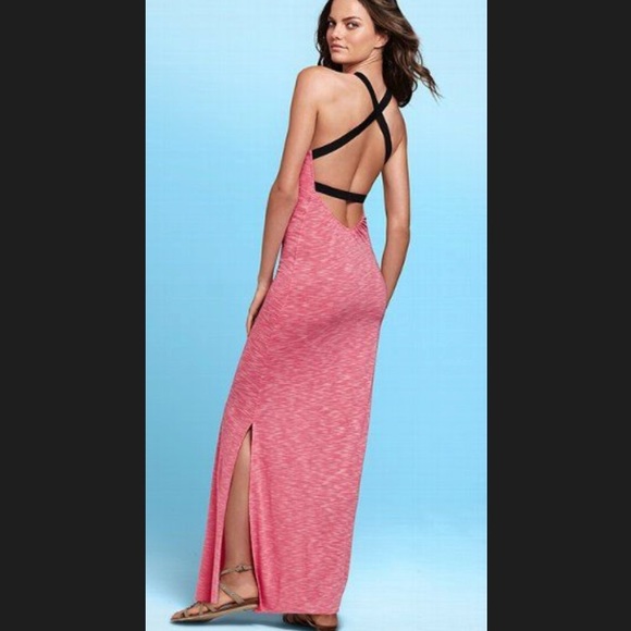 Victoria's Secret Dresses & Skirts - Victoria's Secret Criss-Cross Back Maxi Dress